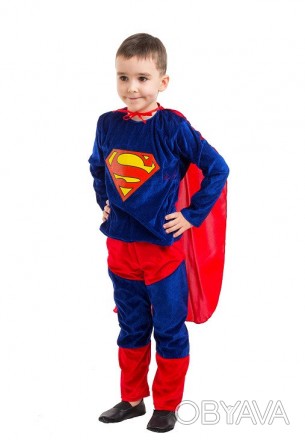  Маскарадный костюм Супермена. Для детей возрастом от 3 до 8 лет. Размеры 28-30-. . фото 1