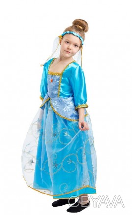  Карнавальный костюм Золушки. Для детей возрастом от 4 до 9 лет. Рост 110-134 см. . фото 1