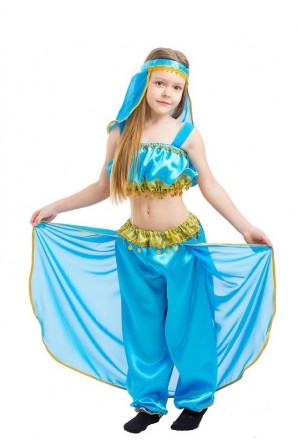  Детский карнавальный костюм принцессы Жасмин, восточной красавицы. Для детей во. . фото 3