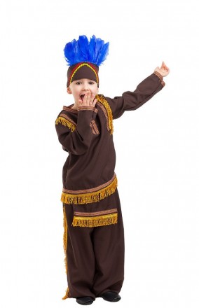  Детский маскарадный костюм Индейца. Для детей возрастом от 4 до 8 лет.
 Рост 11. . фото 2