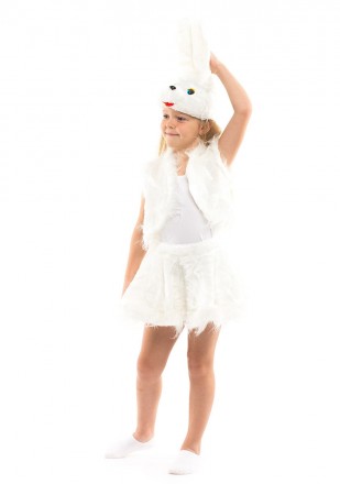  Детский маскарадный костюм зайчика для девочки. Для детей возрастом от 3 до 6 л. . фото 3