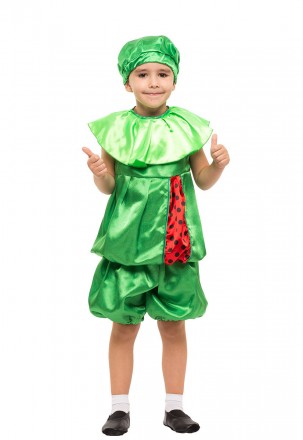  Детский маскарадный костюм Арбуза. На праздник осени и новогоднюю елку. Для дет. . фото 3