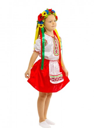  Детский карнавальный костюм Украинки. Для детей возрастом от 5 до 10 лет. Рост . . фото 3
