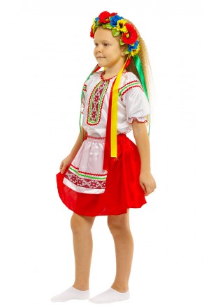  Детский карнавальный костюм Украинки. Для детей возрастом от 5 до 10 лет. Рост . . фото 2