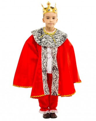  Детский карнавальный костюм Короля. Ткань - креп-сатин + велюр. Для детей возра. . фото 2