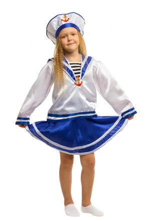  Карнавальный костюм Морячки. Маскарадный костюм морячки для девочек возрастом о. . фото 2