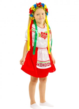  Карнавальный костюм Украинки. Для детей возрастом от 5 до 10 лет. Рост 116-134 . . фото 3