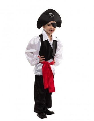  Детский маскарадный костюм Пирата. Для детей возрастом от 5 до 12 лет. Размеры . . фото 2