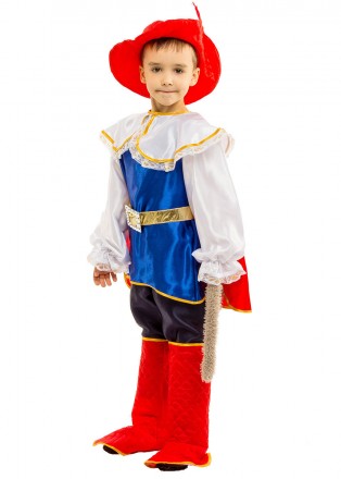  Детский карнавальный костюм Кота в сапогах. Для мальчиков возрастом от 5 до 12 . . фото 3