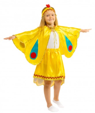  Детский карнавальный костюм Жар-птицы. Для детей возрастом от 5 до 9 лет. В ком. . фото 2