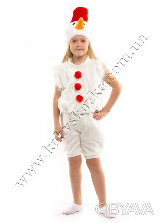  Карнавальный костюм Снеговика. На новогоднюю елку и праздник осени. Для детей в. . фото 1