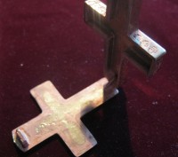 Крест- энколпион (мощевик) Марка Печерника XI век, копия. Бронза, литьё. Размер . . фото 7