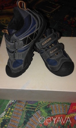 Ботинки на мальчика фирмы GEOX размер 27. Абсолютно новые, надевали несколько ра. . фото 1