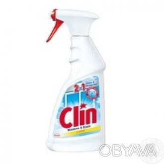 Clin - средство для мытья окон, зеркал и стеклянных поверхностей. Обеспечивает б. . фото 1