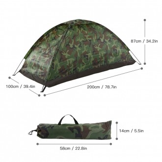Двух местная туристическая палатка из водонепроницаемой ткани и с москитной сетк. . фото 3