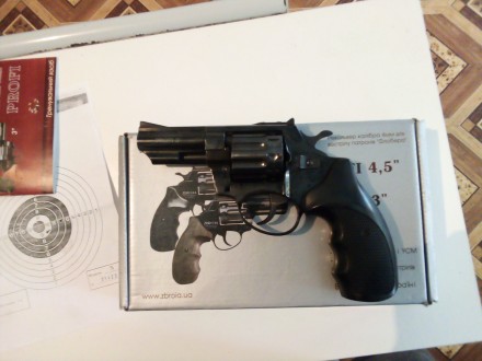 Новый револьвер с нарезным стволом.
Есть паспорт пристреточный лист и сертифика. . фото 2