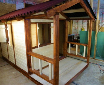 Большой, красивый деревянный дом для детей, изготовленный из качественного эколо. . фото 2