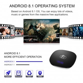 Новый A95X F1 Android 8,1 Smart ТВ Box Amlogic S905W 4 ядра H.265 4К

4х ядерн. . фото 6