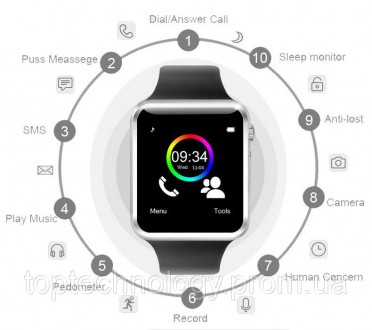  Умные часы A1 Smart watch
 Smart Watch A1 - новая модель часов в стиле apple w. . фото 6