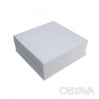 Бумажные столовые салфетки выполнены из двухслойной 100% целлюлозы белого цвета.. . фото 1