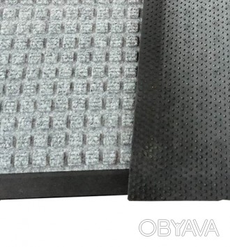 Грязезещитный коврик Ватер-Холд (Water-hold), 60*90 серый. Лицевой материал: ваф. . фото 1