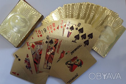 ИГРАЛЬНЫЕ ЗОЛОТЫЕ КАРТЫ
Прекрасный подарок любителям карточных игр и коллекционе. . фото 1