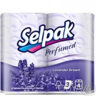 Selpak Perfumed с ароматом Лаванды - это трехслойная туалетная бумага с неповтор. . фото 1