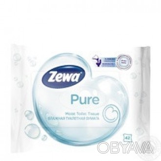 Zewa Pure. Влажная туалетная бумага Zewa Pure подарит вам непревзойденный Ощущен. . фото 1