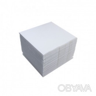 Бумажные столовые салфетки выполнены из двухслойной 100% целлюлозы белого цвета.. . фото 1