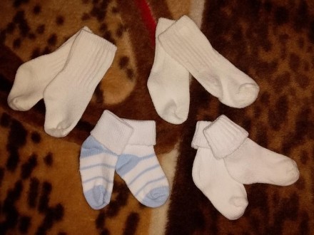 Носки для недоношенных маловесных детей б/у в отличном состоянии, длина стопы в . . фото 2