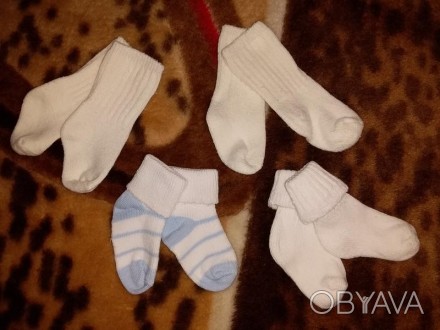 Носки для недоношенных маловесных детей б/у в отличном состоянии, длина стопы в . . фото 1