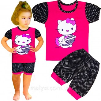 Детские трикотажные комплекты оптом и в розницу
Комплект футболка + бриджи "Китт. . фото 3