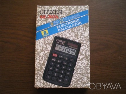 Калькулятор Citizen SE-707A. новый. 8-ми разрядный, двойное питание, автоотключе. . фото 1