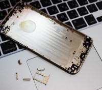 Корпус на замену для телефона Apple iPhone 6. На фото золотой (Gold), но на скла. . фото 6