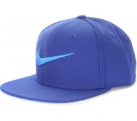 Бейсболка Nike Swoosh Pro-Blue (639534-457) из прочной влагоотводящей ткани имее. . фото 2