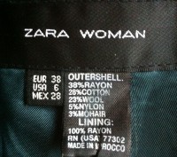 Продам теплый жакет бренда Zara, б/у в отличном состоянии, размер 38(6).Отделан . . фото 6