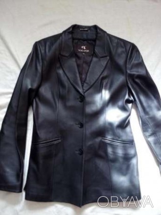 Продам женский кожаный пиджак классика 44-46 размера, из мягкой качественной кож. . фото 1