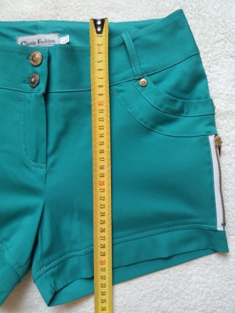 Новые зелёные шорты Classic Fashion. Размер 40 (XS). Идеально подойдут на весну-. . фото 8