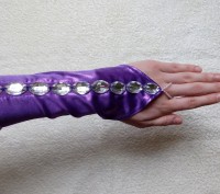 Эксклюзивные фиолетовые перчатки. Были сшиты на заказ в единственном экземпляре . . фото 8