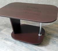 Журнальный столик овальной формы, размеры 450*800*450 мм,цвета ДСП в ассортимент. . фото 2