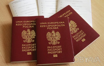 Помощь в оформлении гражданства - паспорта и ID  Евросоюза. 
Паспорт Польши, ка. . фото 1