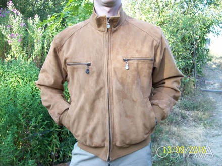 Продам замшевую итальянскую куртку(легкое бу,идеальное состояние,очень мало носи. . фото 1