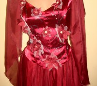 Платье вечернее 

Цвет: бордо

Ширина корсета – 35- 43 см (корсет регулирует. . фото 5