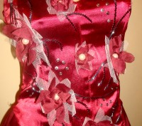 Платье вечернее 

Цвет: бордо

Ширина корсета – 35- 43 см (корсет регулирует. . фото 8