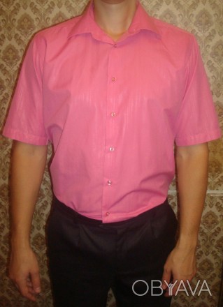 Рубашка мужская розовая на короткий рукав ТМ George Hormani

Состояние отлично. . фото 1