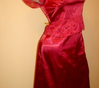 Платье бордо с гепюровыми вставками. Очень похоже на то что носит Тина Кароль :). . фото 3