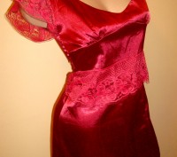 Платье бордо с гепюровыми вставками. Очень похоже на то что носит Тина Кароль :). . фото 2