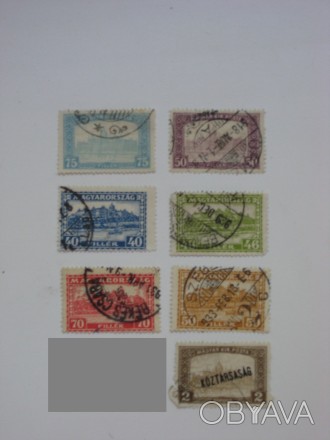 Продам 7 марок времён 1-й Мировой Войны и 20-х годов. Венгрия. Состояние на фото. . фото 1