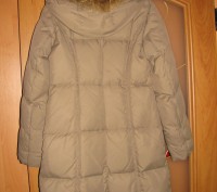 Пальто зимнее, для девочки подростка, оливкового цвета, с капюшоном на молнии, м. . фото 2