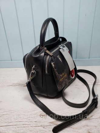 Женская кожаная сумочка Polina & Eiterou , шикарного качества ! Сумка на два отд. . фото 6